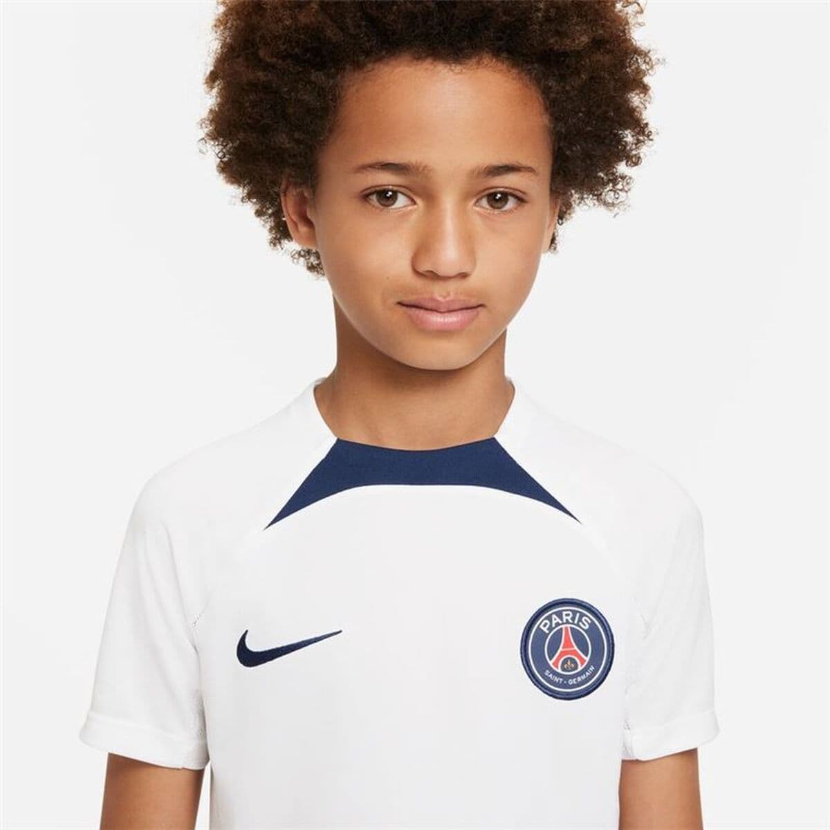 Kurzarm Fußballshirt für Kinder Nike París Saint-Germain Strike Weiß - Thumbnail 3