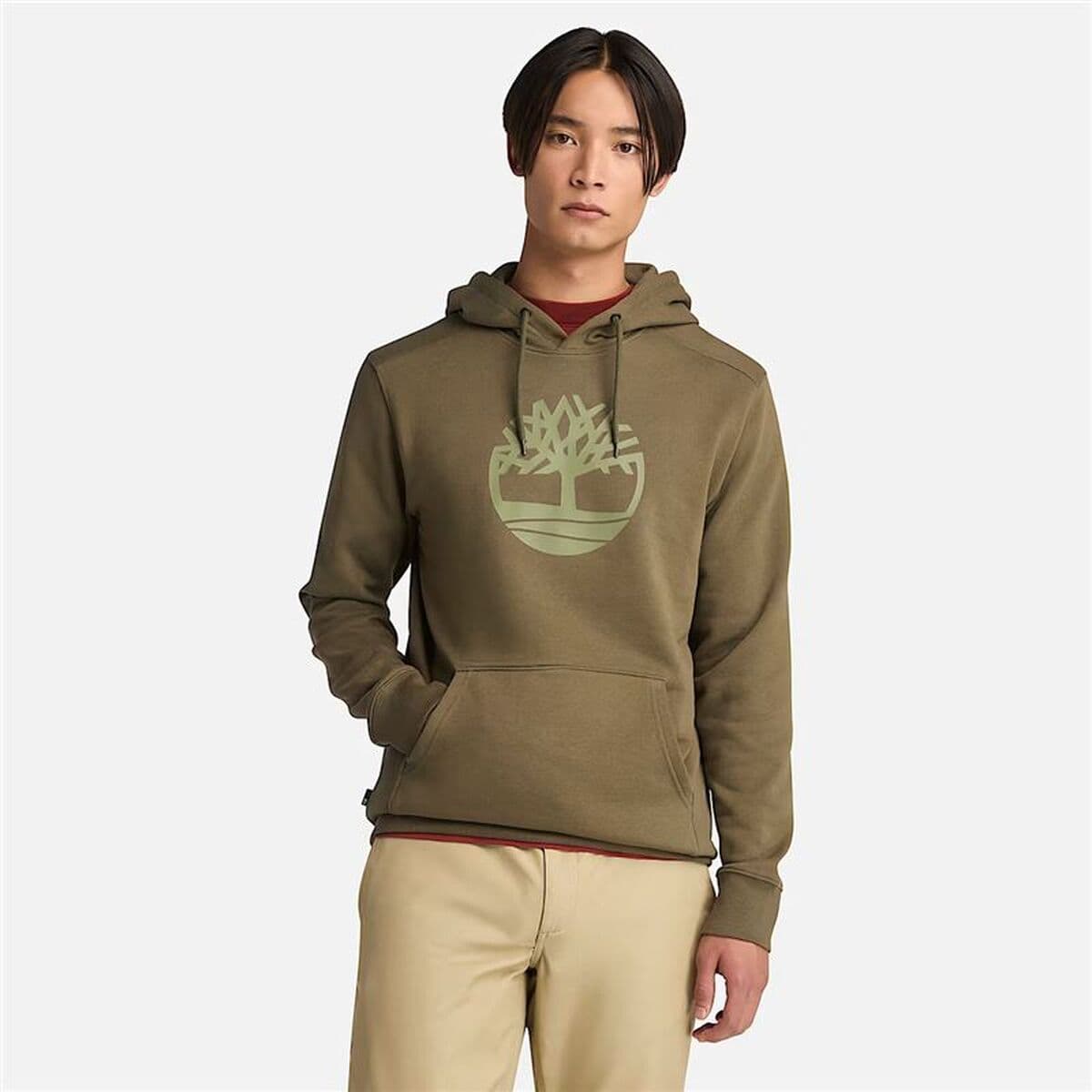 Herren Sweater mit Kapuze Timberland Kennebec River grün - Thumbnail 3