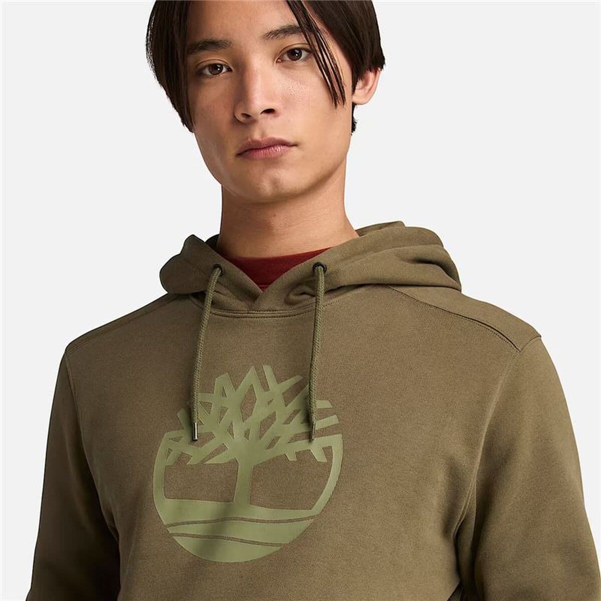 Herren Sweater mit Kapuze Timberland Kennebec River grün - Thumbnail 4