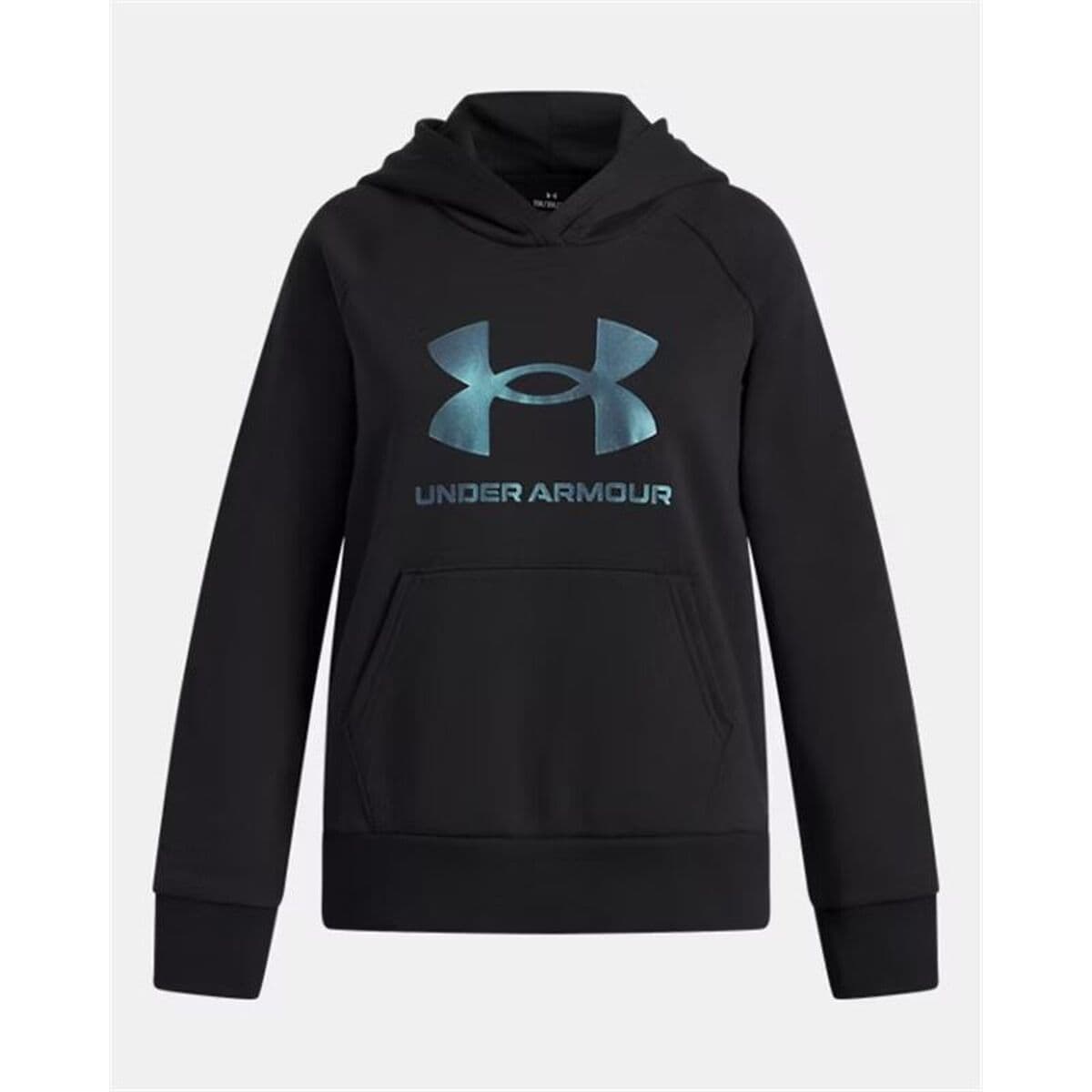 Sweatshirt mit Kapuze für Mädchen Under Armour Rival Flc Shimmer Hdy Schwarz - Thumbnail 2