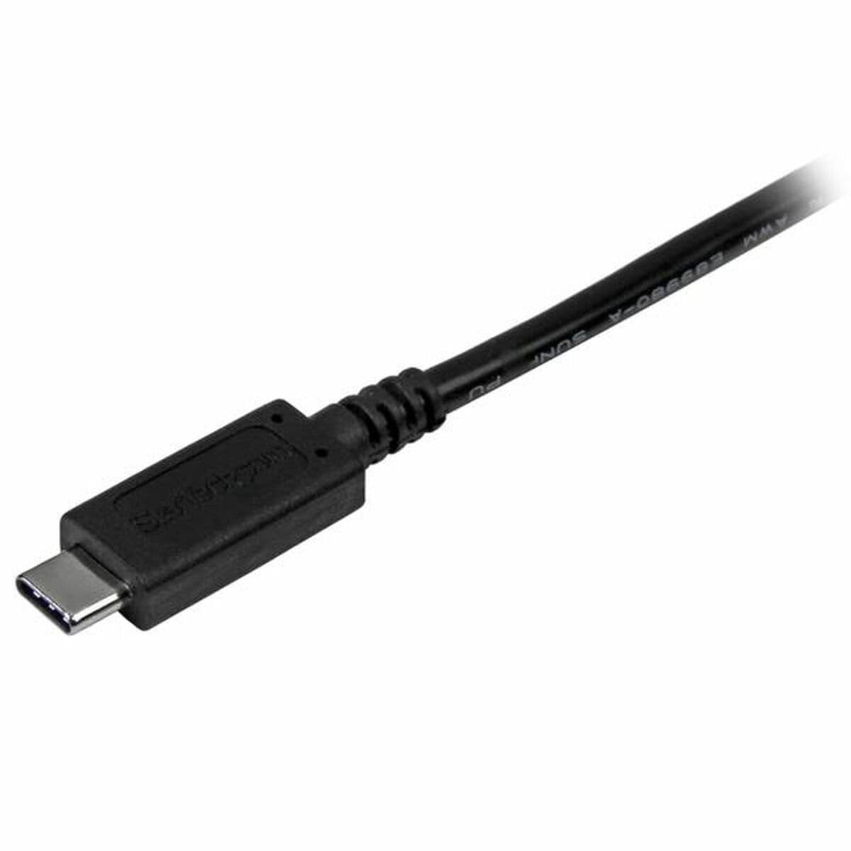 USB-C-zu-Micro USB 2.0-Adapter Startech USB2CUB1M USB C Schwarz 1 m - Thumbnail 3