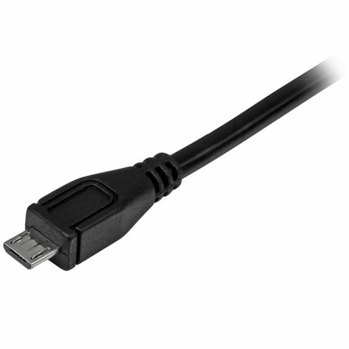USB-C-zu-Micro USB 2.0-Adapter Startech USB2CUB1M USB C Schwarz 1 m - Thumbnail 2