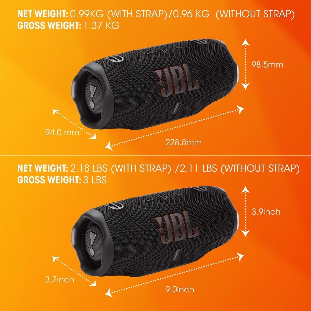 Tragbare Bluetooth-Lautsprecher JBL JBLCHARGE6SQUAD - Thumbnail 7