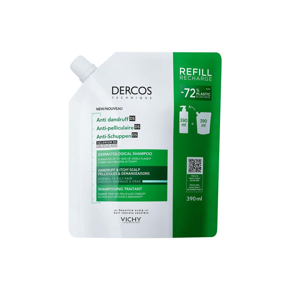 Shampoo Vichy DERCOS 390 ml — Bild 1