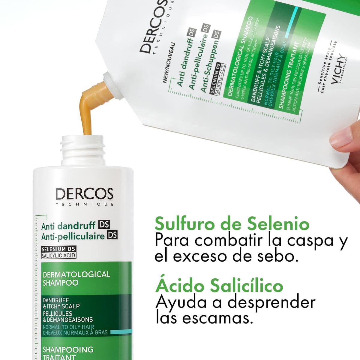 Shampoo Vichy DERCOS 390 ml - Thumbnail 2