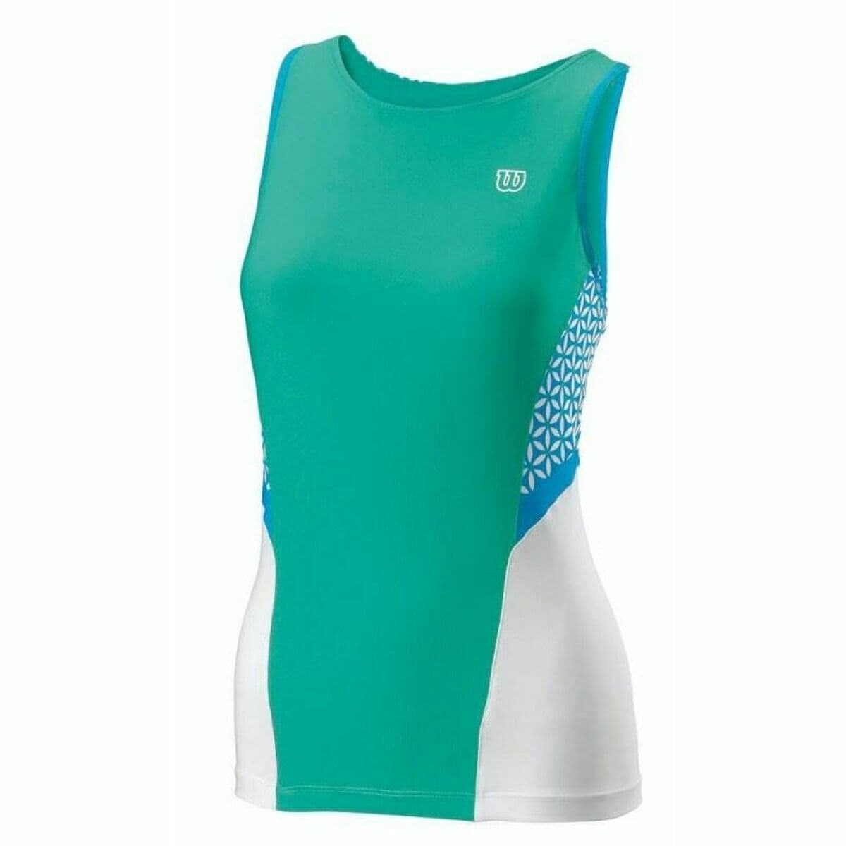 Ärmelloses Damen-T-Shirt Wilson Glamour grün Tennis Reversibel (Restauriert C) - Thumbnail 3