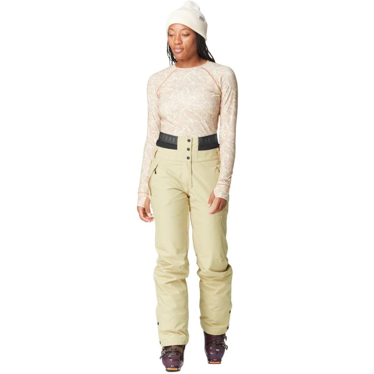 Lange Sporthose Picture Treva C Beige Damen - Thumbnail 3