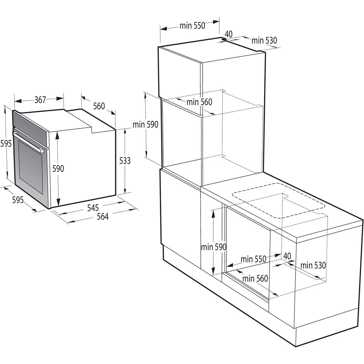 Herd Hisense BI62216AX MF 77 L 3500 W (Restauriert B) - Thumbnail 4