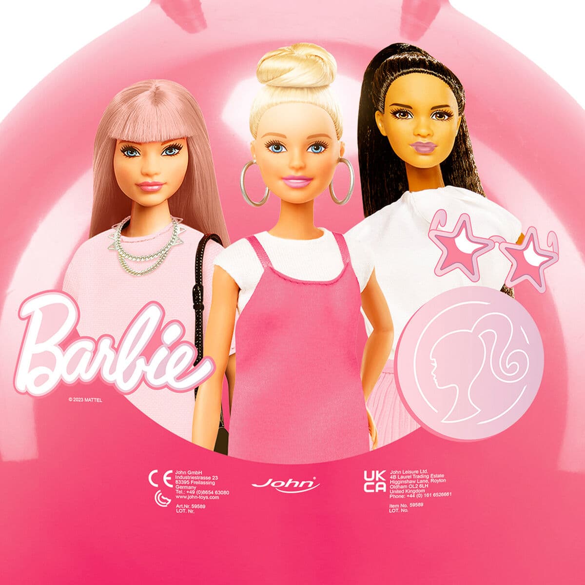 Springende Kugel Barbie Rosa - Thumbnail 3