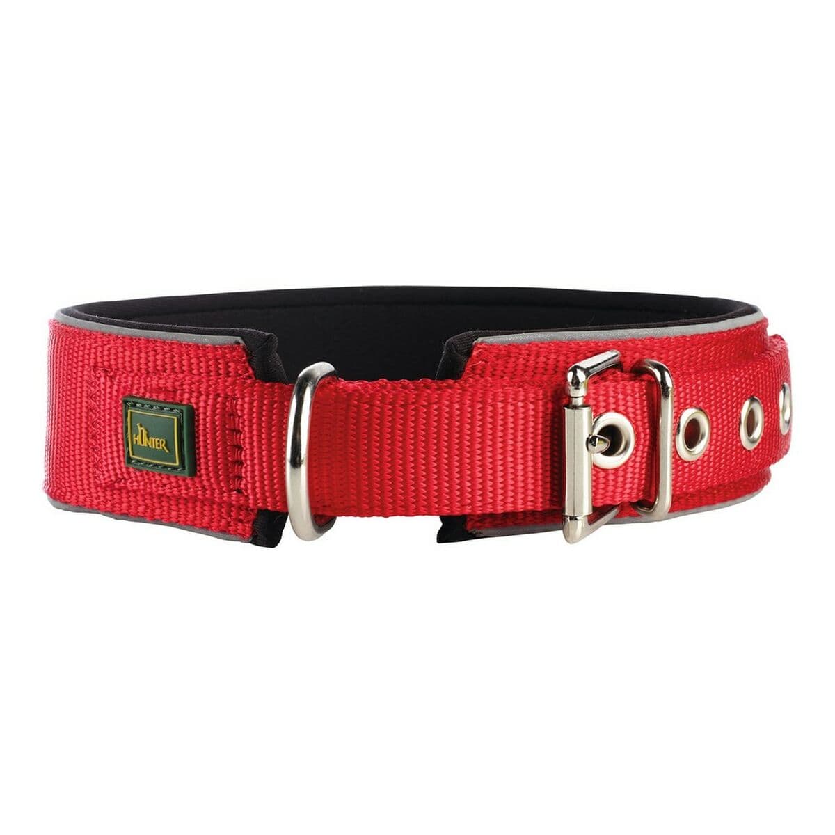 Hundehalsband Hunter Neoprene Reflect Rot 39-46 cm — Bild 1