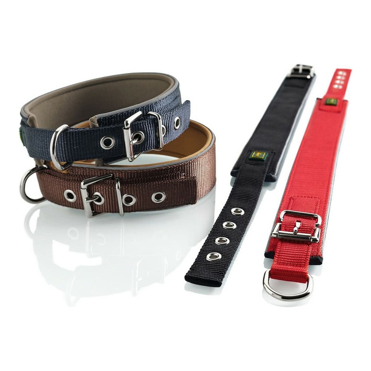 Hundehalsband Hunter Neoprene Reflect Rot 39-46 cm - Thumbnail 2