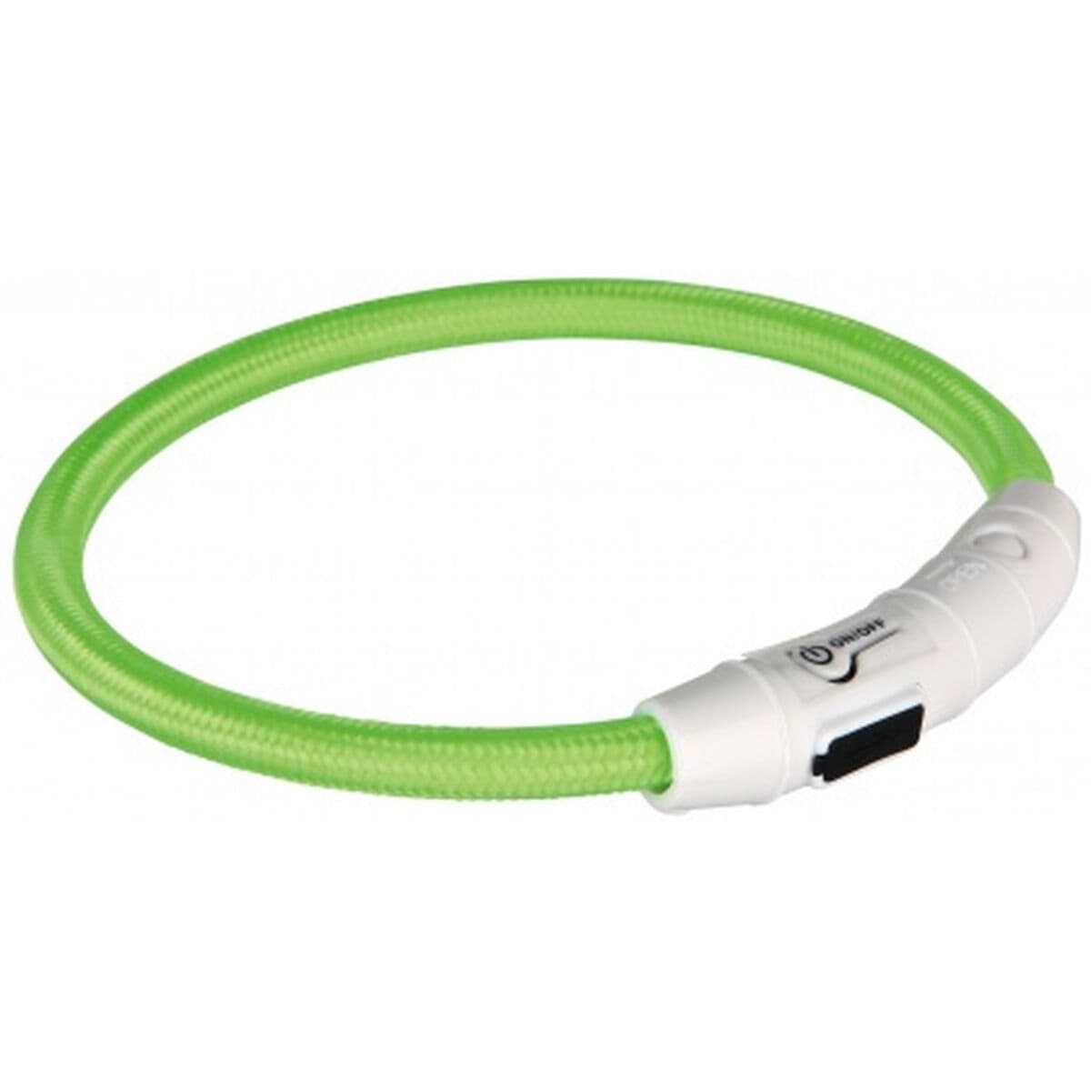 LED-Halsband für Haustiere Trixie Flash USB grün - Thumbnail 2