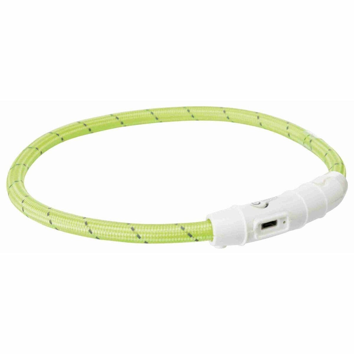 LED-Halsband für Haustiere Trixie Flash USB grün - Thumbnail 3