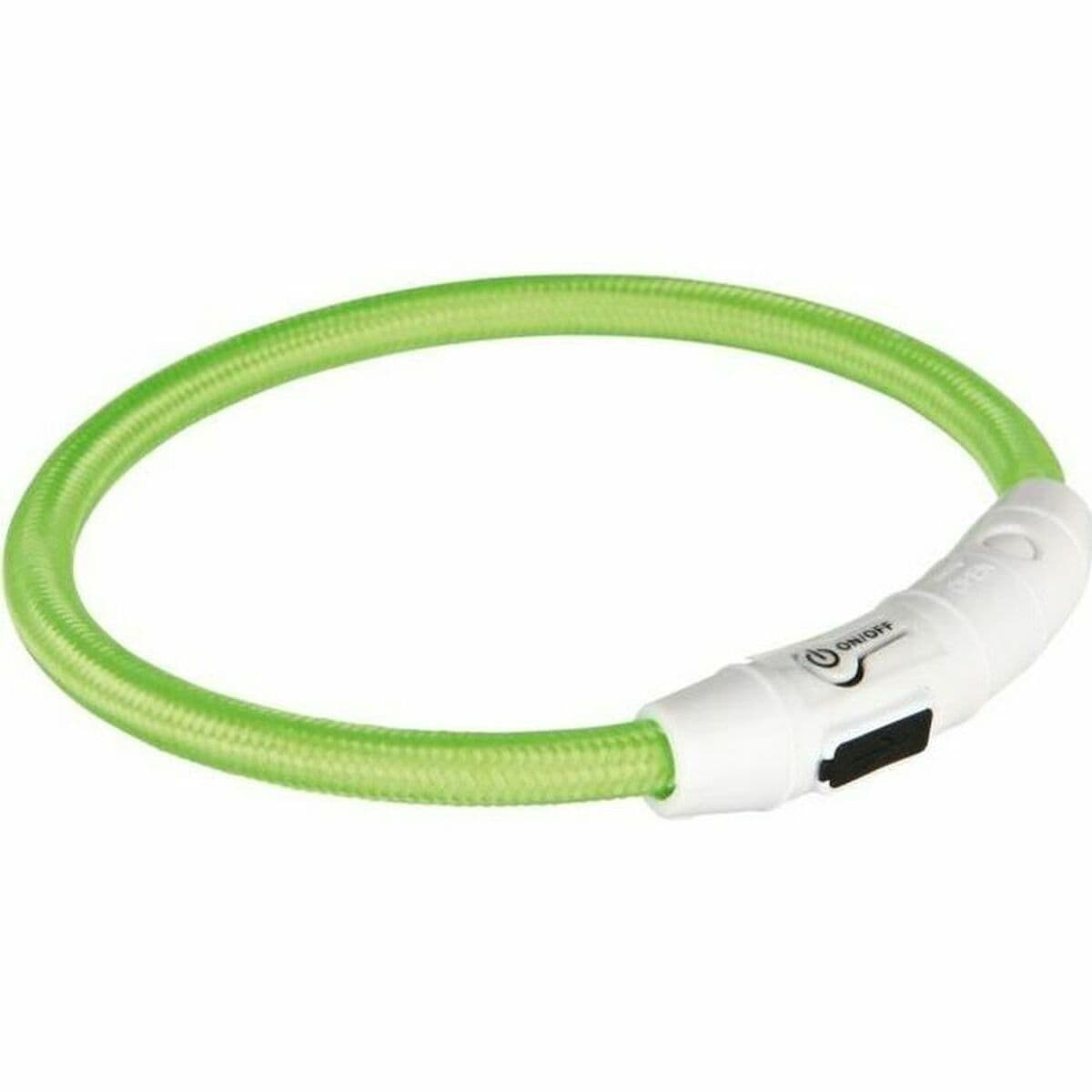 LED-Halsband für Haustiere Trixie Flash USB grün