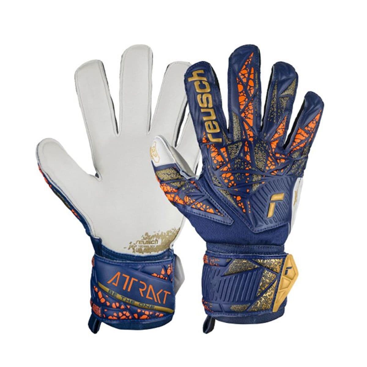 Torwarthandschuhe Reusch Attrakt Grip Marineblau Erwachsene — Bild 1