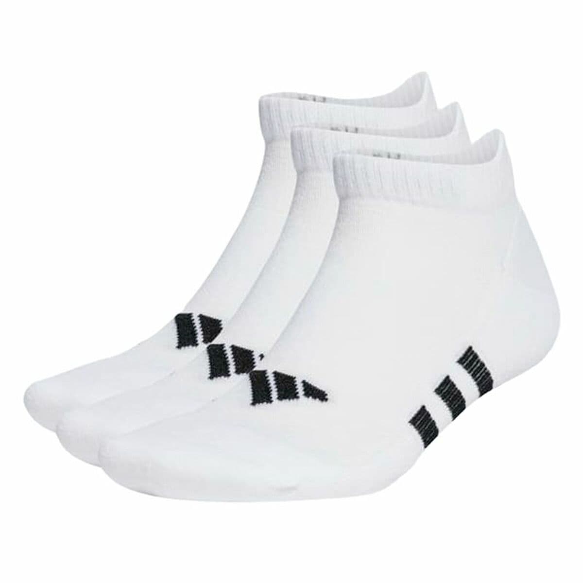 Socken Adidas Prf Cush Low  Weiß M 3 Stück - Thumbnail 3