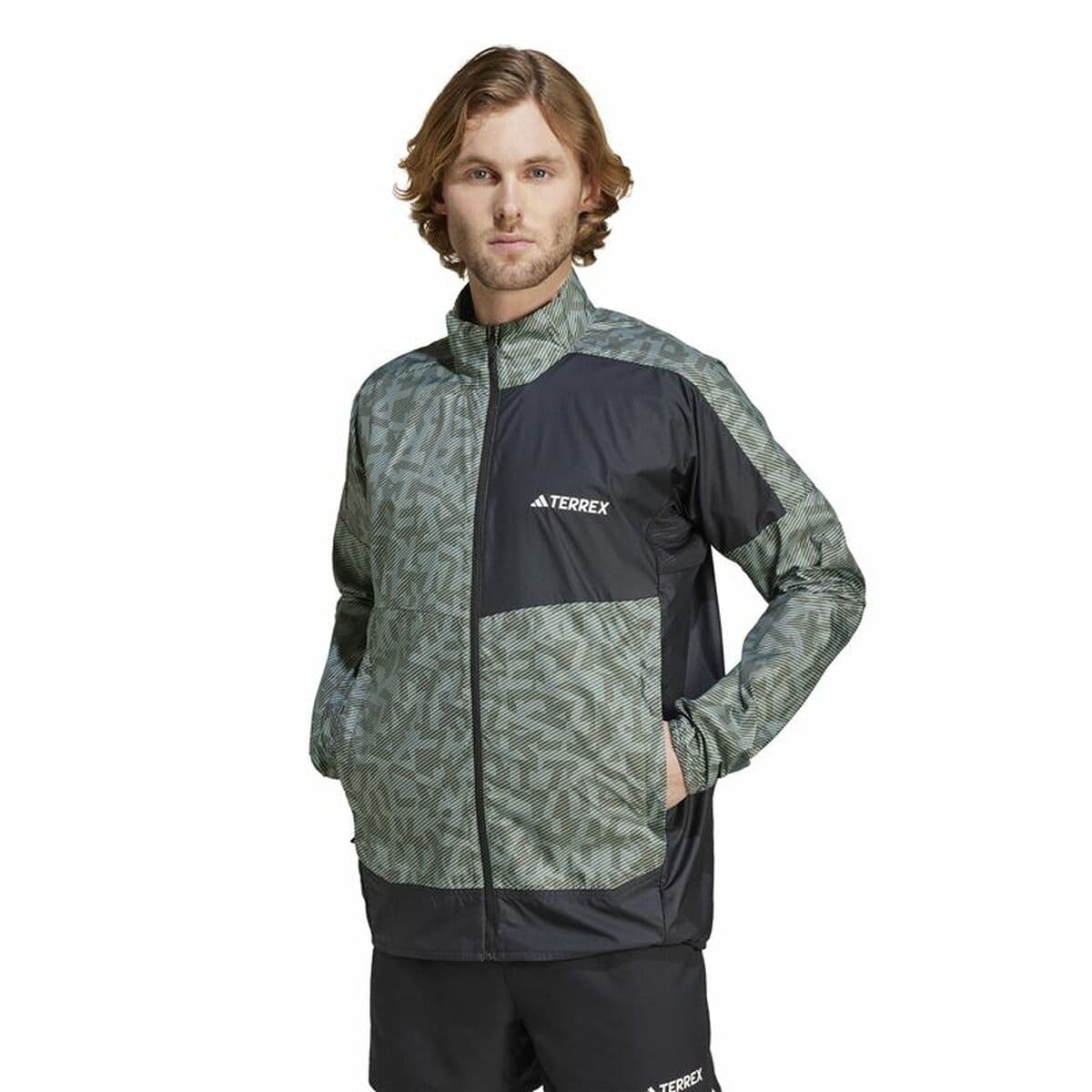 Windjacke Adidas Terrex Grau - Thumbnail 2