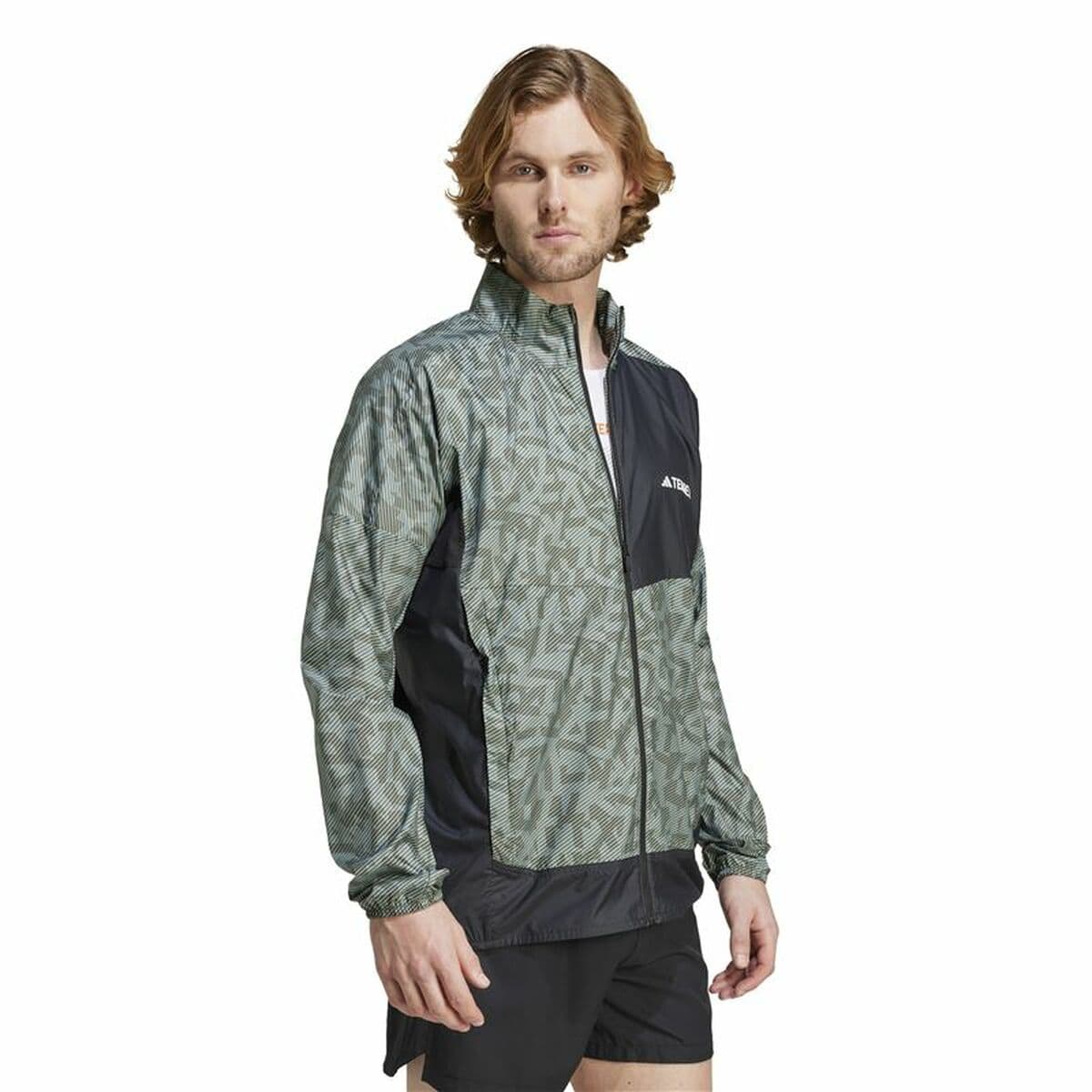 Windjacke Adidas Terrex Grau - Thumbnail 4