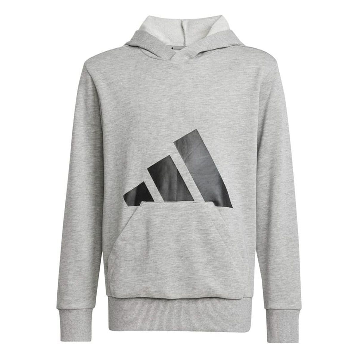 Sweatshirt mit Kapuze für Mädchen Adidas Big Logo French Terry Hd Hellgrau - Thumbnail 2