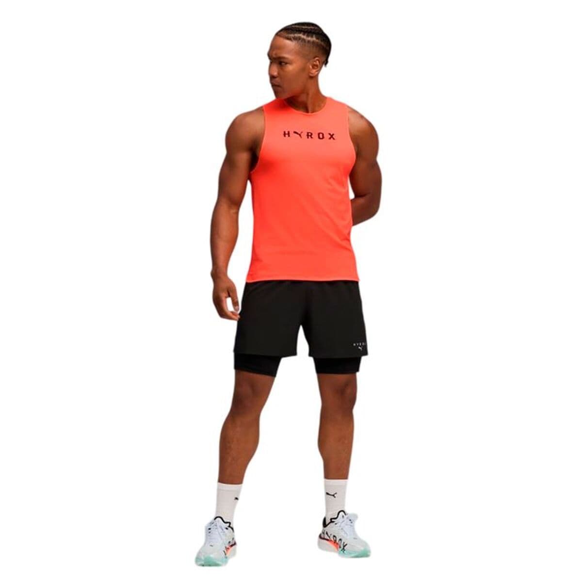 Ärmelloses Herren-T-Shirt Puma M X Hyrox Cloud Rot - Thumbnail 4