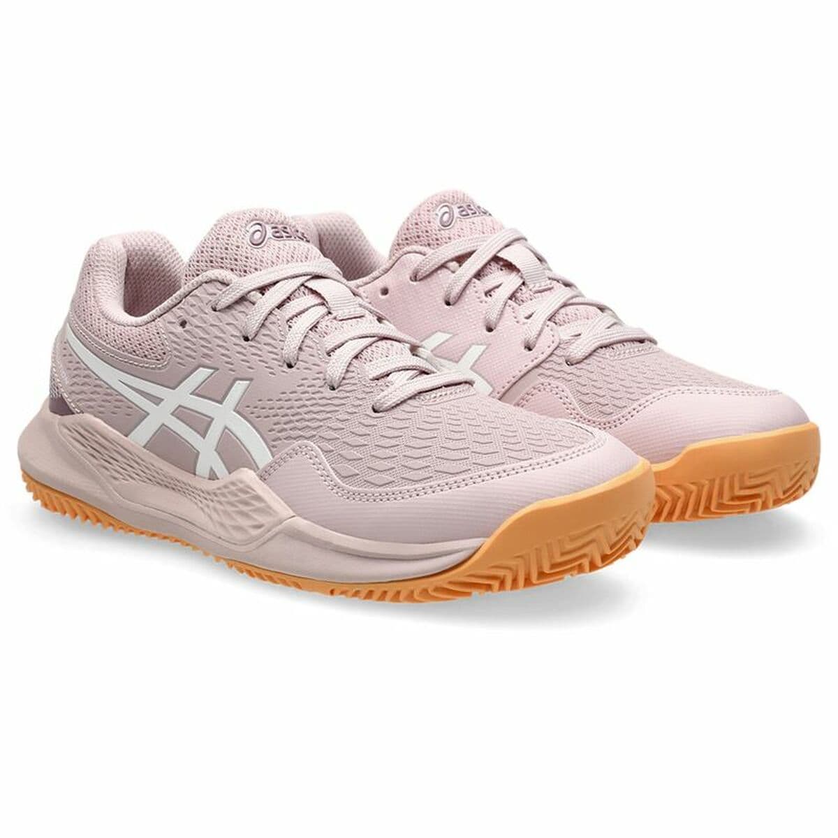 Tennisschuhe für Kinder Asics Gel-Resolution 9 Gs Clay Rosa - Thumbnail 5