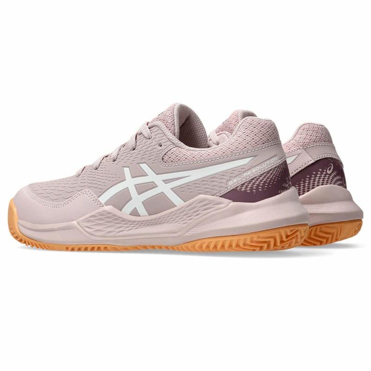 Tennisschuhe für Kinder Asics Gel-Resolution 9 Gs Clay Rosa - Thumbnail 6