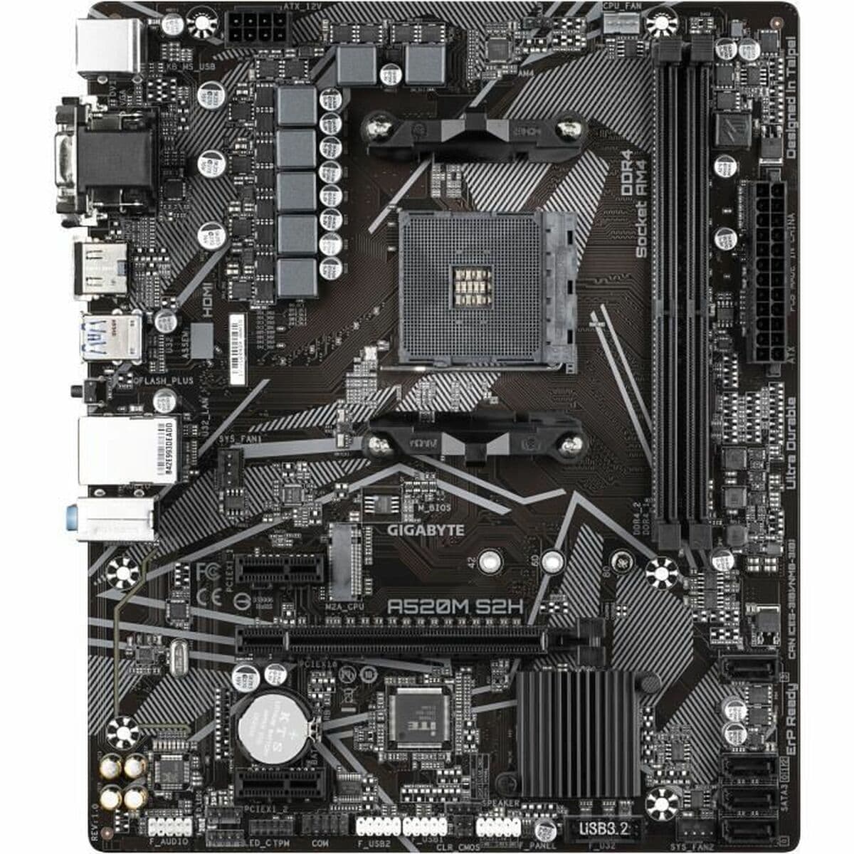 Motherboard Gigabyte A520M S2H AMD AM4 AMD A520 AMD - Thumbnail 4