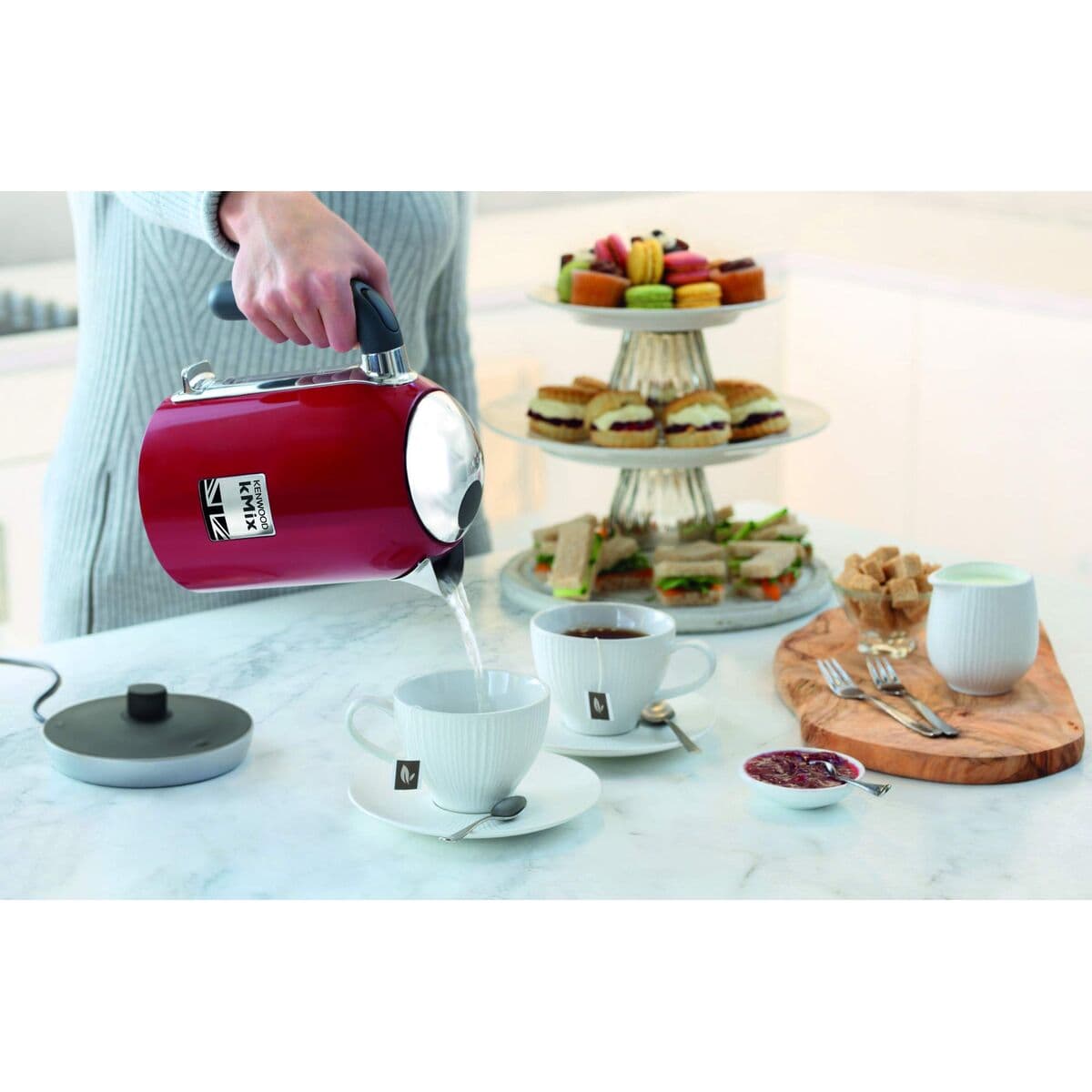 Wasserkocher Kenwood ZJX650RD Rot Metall Edelstahl 2200 W 1 L - Thumbnail 7