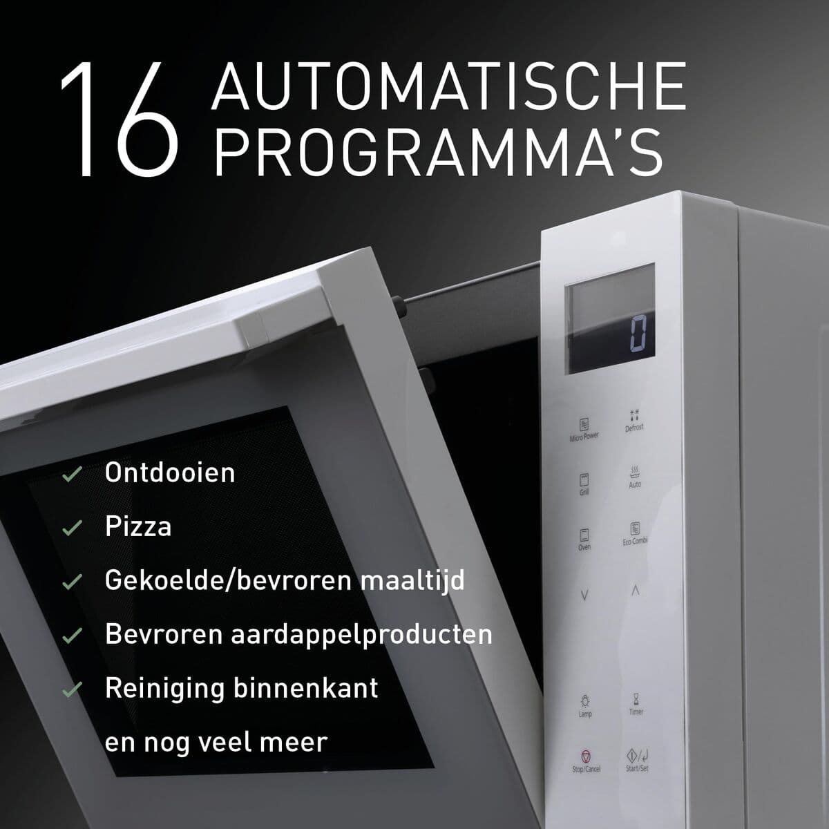 Mikrowelle mit Grill Panasonic NNDF37PWEPG Weiß 1000 W 23 L (Restauriert A) - Thumbnail 7
