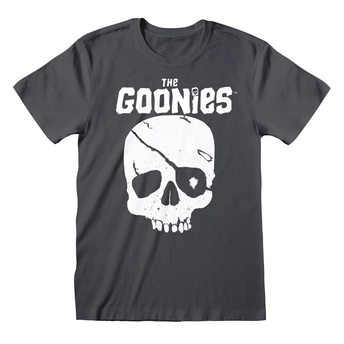 Kurzarm-T-Shirt The Goonies Skull and Logo Graphit — Bild 1