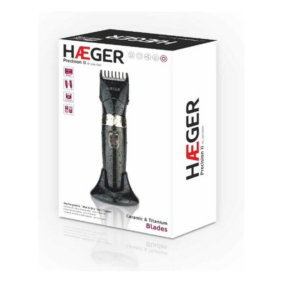 Wiederaufladbarer Elektrorasierer Haeger Precision II - Thumbnail 4