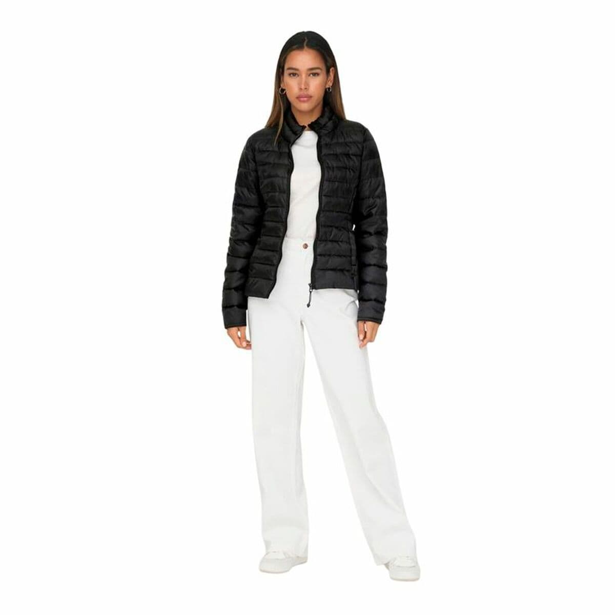 Sportjacke für Frauen Only Onltahoe Quilted Schwarz - Thumbnail 5