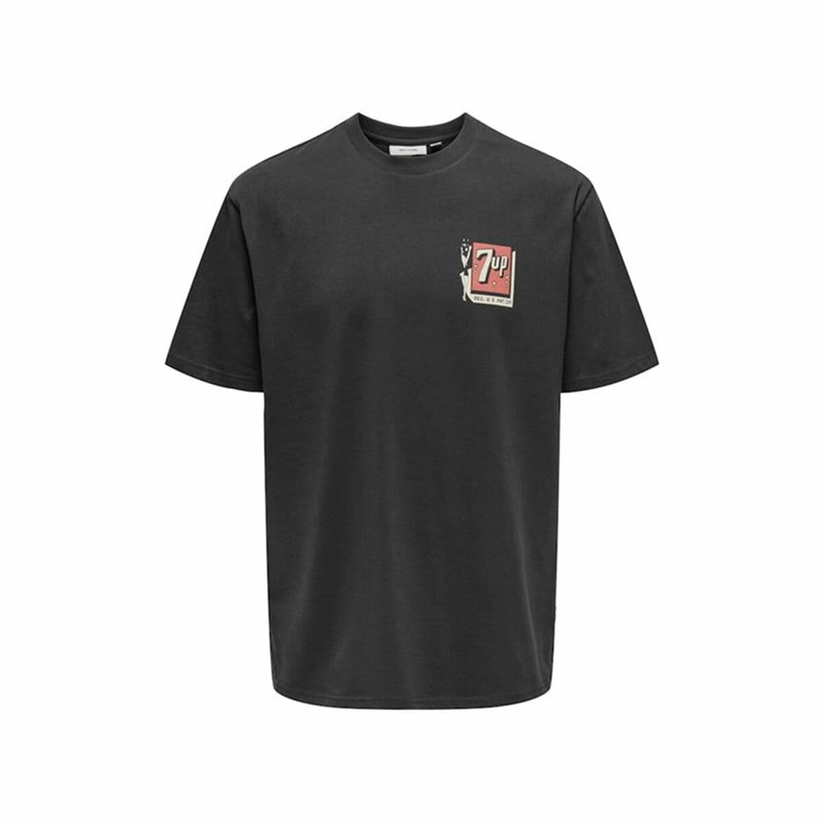 Herren Kurzarm-T-Shirt Only & Sons Ons7Up Rlx Ss Schwarz — Bild 1