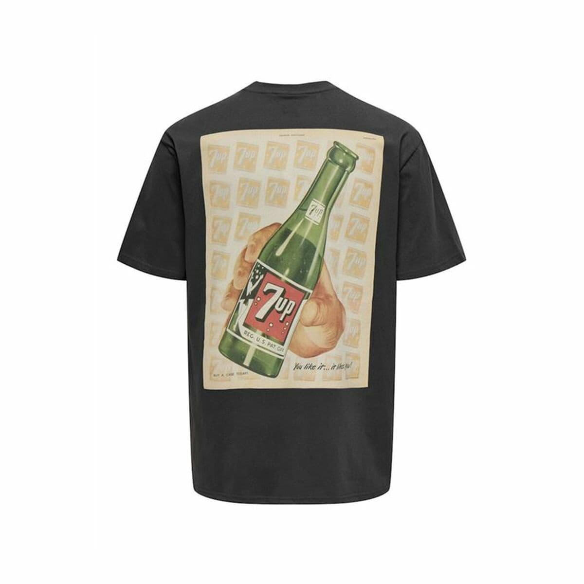 Herren Kurzarm-T-Shirt Only & Sons Ons7Up Rlx Ss Schwarz - Thumbnail 2