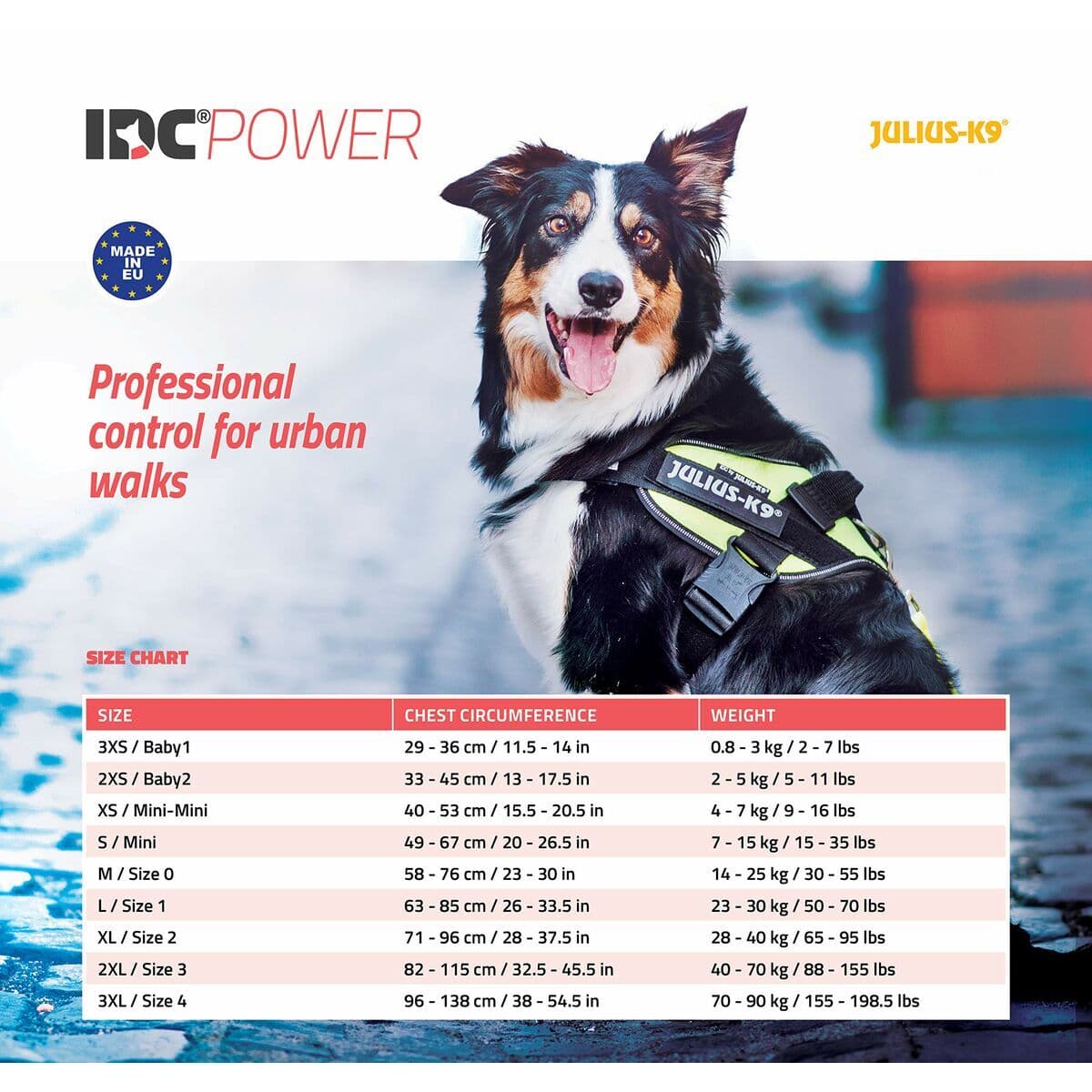 Hundegeschirr Julius K9 IDC Schwarz - Thumbnail 6