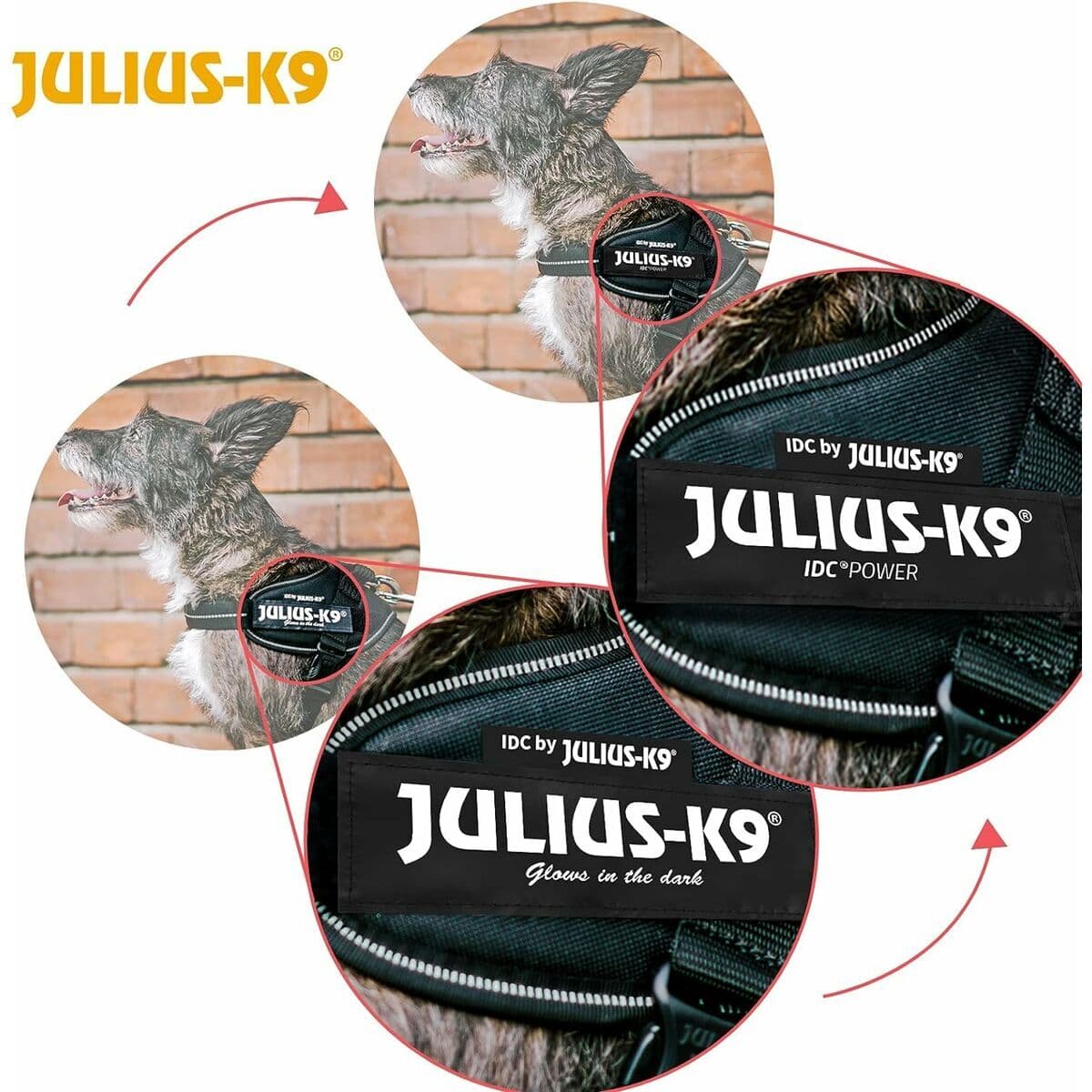 Hundegeschirr Julius K9 IDC Schwarz - Thumbnail 8