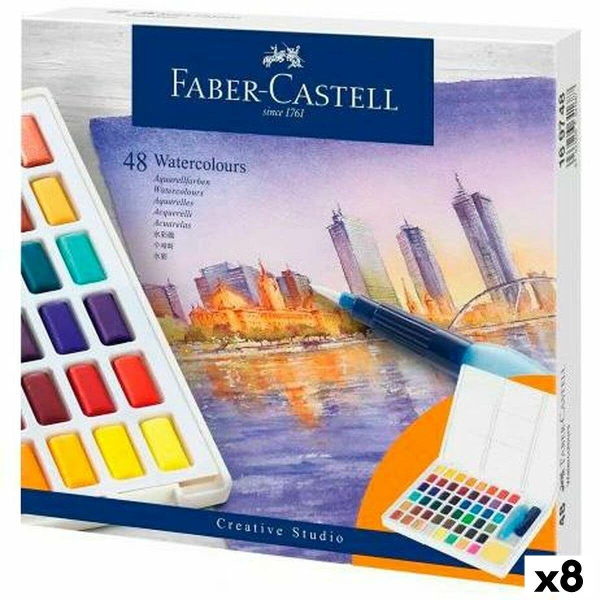Wasserfarbenset Faber-Castell Creative Studio (8 Stück) — Bild 1
