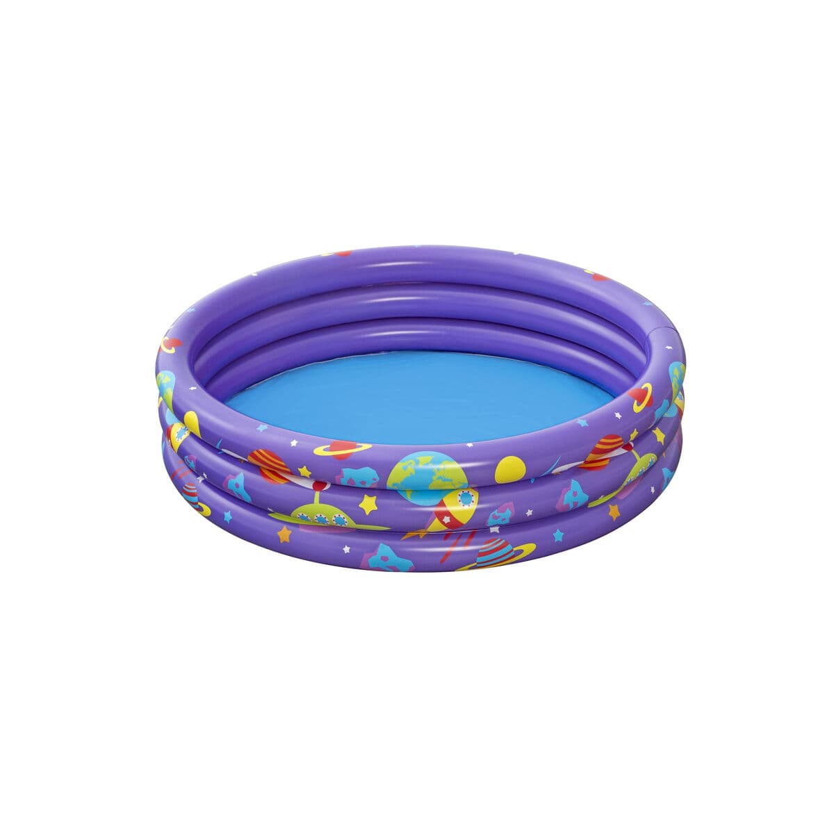Bestway Aufblasbares Kinderbecken 3 Ringe mit Bällen 102x25 cm +2 Jahre Innen und Garten 52466 - Thumbnail 4