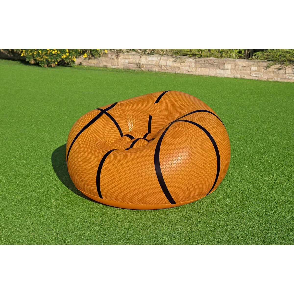 Bestway Riesiger aufblasbarer Basketball-Sessel 114x112x66 cm +6 Jahre Innen- und Garten 75103 - Thumbnail 7