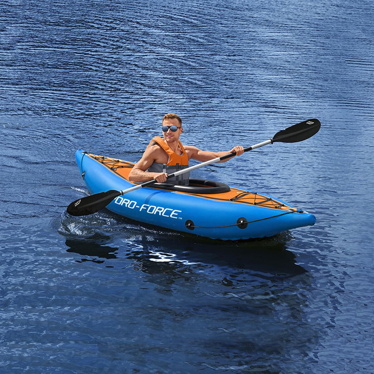 Bestway Paddel Aluminium Hydro-Force Kayak 230 cm Freizeit 62174 - Thumbnail 3