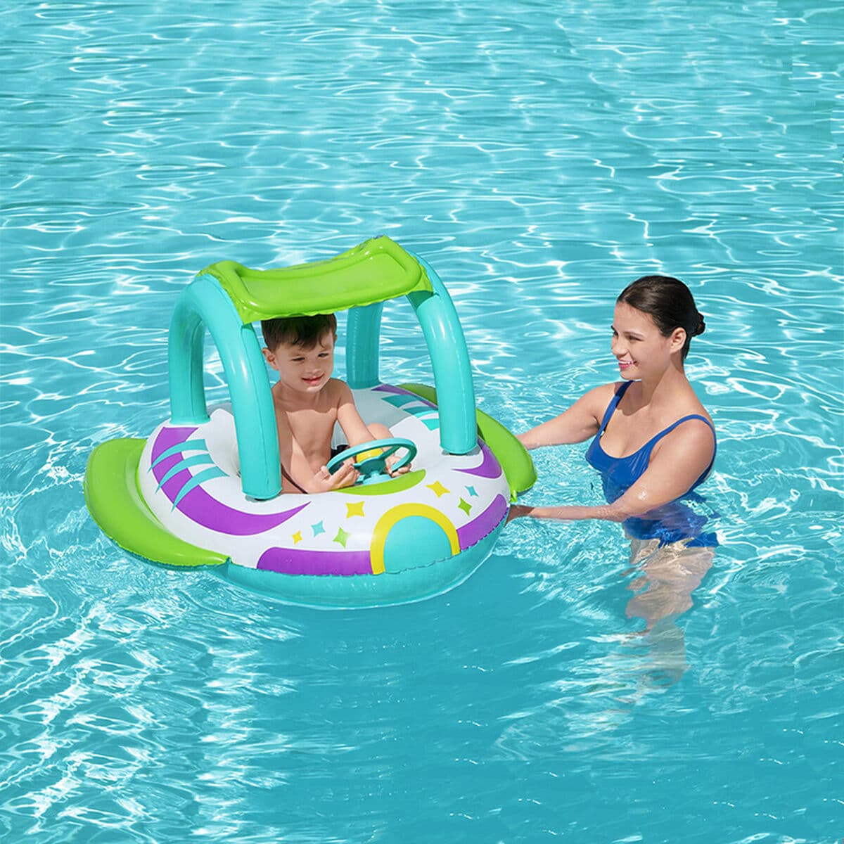 Bestway Aufblasbare Tierfiguren Badespielzeug und Pool Bunt +4 Monate Strand und Pool 34030 - Thumbnail 3