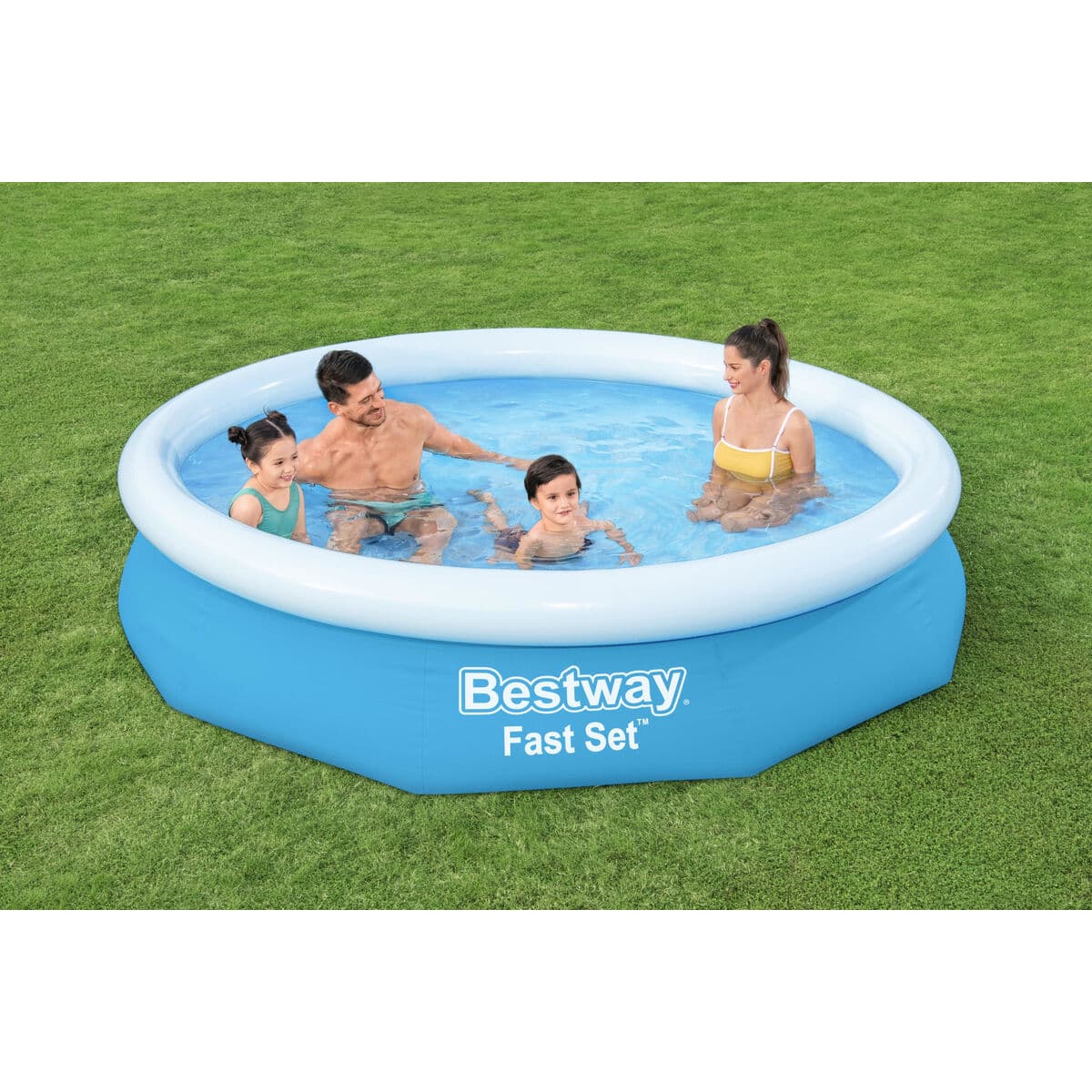 Bestway Aufblasbarer Pool Erwachsener Ring 305x66 cm Garten 57456 - Thumbnail 5
