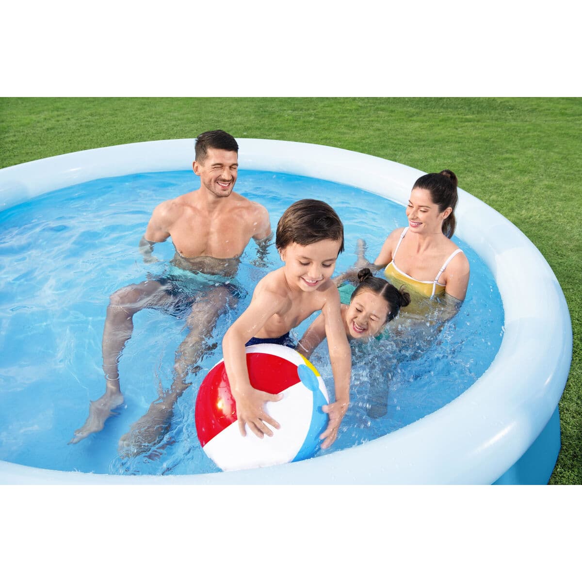 Bestway Aufblasbarer Pool Erwachsener Ring 305x66 cm Garten 57456 - Thumbnail 7