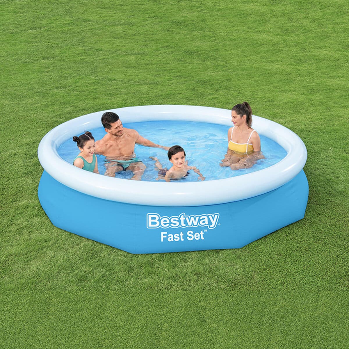 Bestway Aufblasbares Pool für Erwachsene mit Filter 305x66 cm Garten 57458 - Thumbnail 2