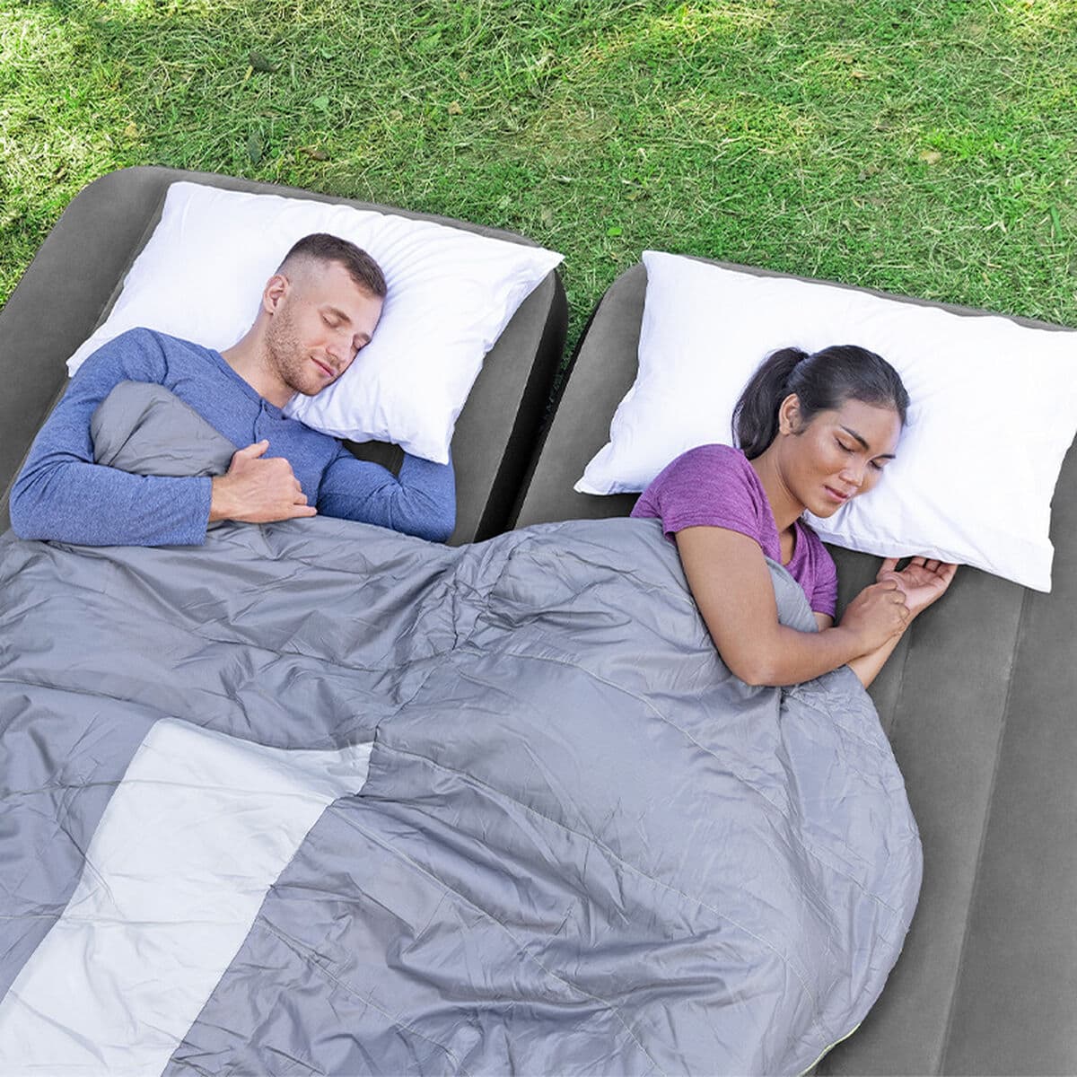 Bestway Matratze 3 in 1 Verbindbare 188x99x25 cm Aufblasbar und Camping 67922 - Thumbnail 4