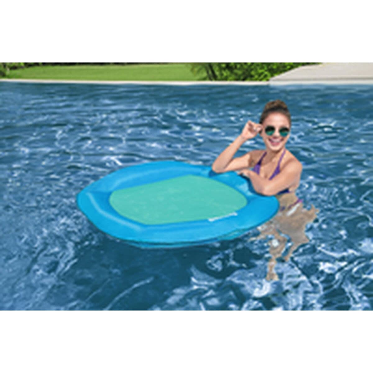 Bestway Aufblasbare Luftmatratze Flex 'n Fold 106x95 cm Strand und Pool 43551 - Thumbnail 8