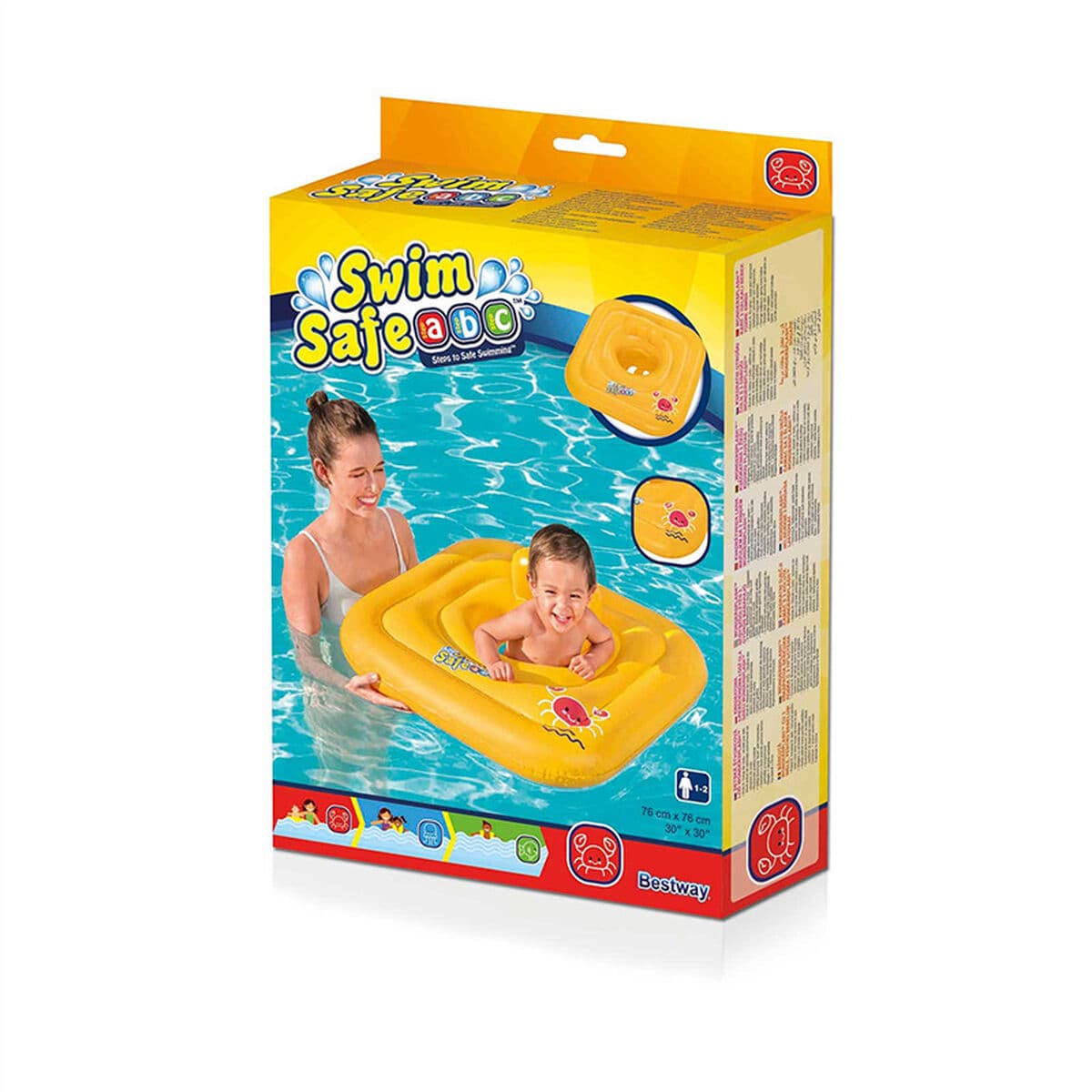 Bestway Aufblasbare Sicherheitsweste für Babys 51x46cm, 3 bis 6 Jahre, Strand und Pool 32034 - Thumbnail 2