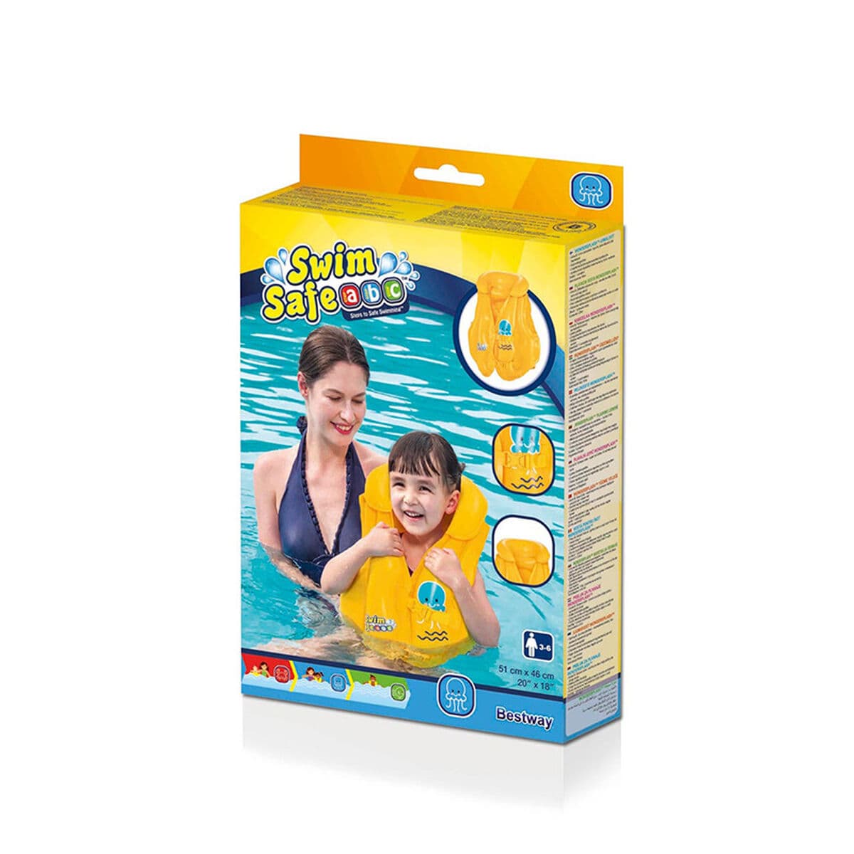 Aufblasbare Weste für den Swimmingpool Bestway 51 x 46 cm Oktopus - Thumbnail 2