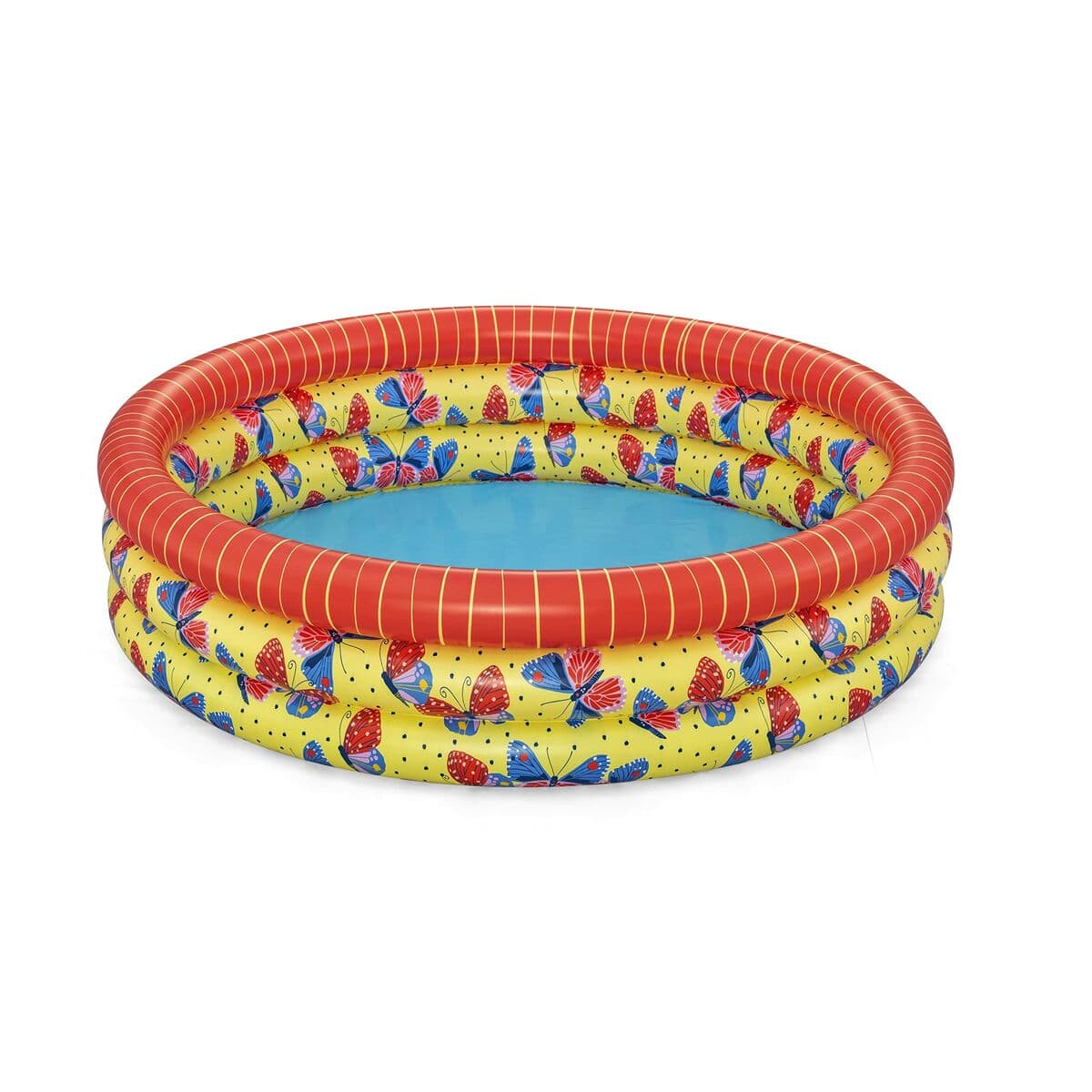 Bestway Aufblasbares Kinderbecken 3 Ringe Schmetterlinge 168x38 cm +2 Jahre Garten 51202 - Thumbnail 7