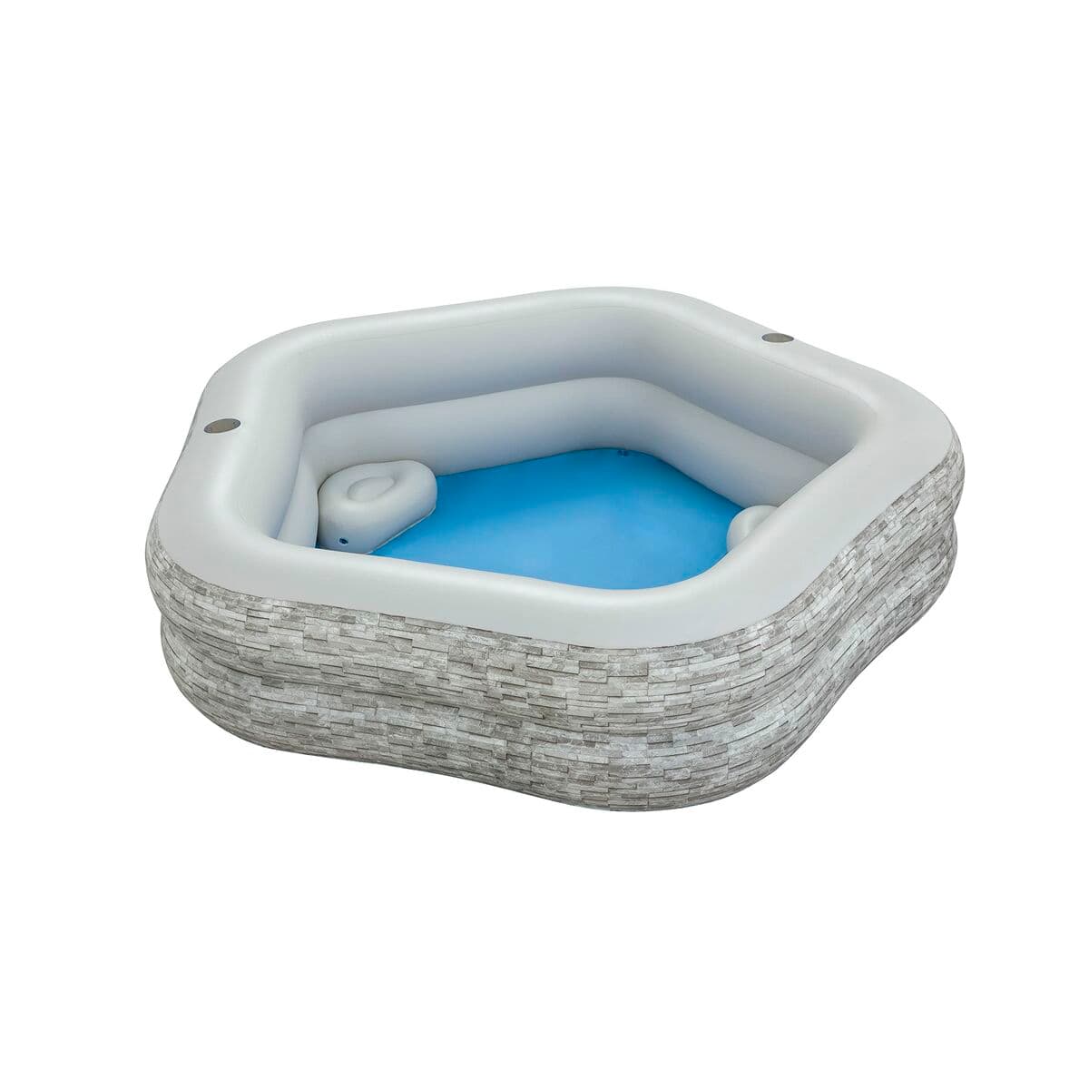 Bestway Aufblasbares Familienpool 213x206x53 cm +6 Jahre Garten 54423 - Thumbnail 4